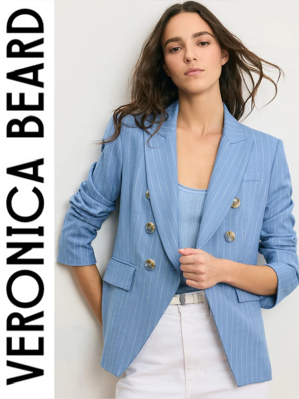 Veronica Beard Miller Pinstripe Blazer